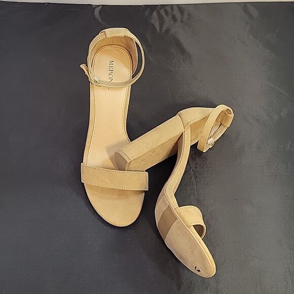 BRAND NEW MERONA ADJUSTABLE ANKLE BUCKLE STRAP OPEN TOE SANDAL - Picture 13 of 14